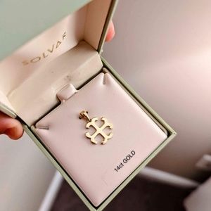 14k French Cross pendant